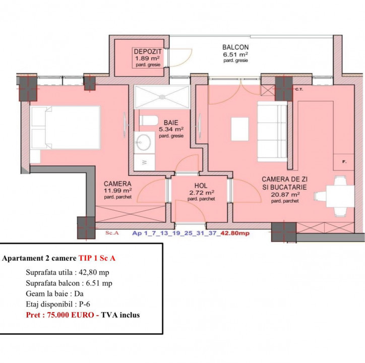 Apartament 2 camere - nou, decomandat, la cheie - strada  DOAMNA STANCA 