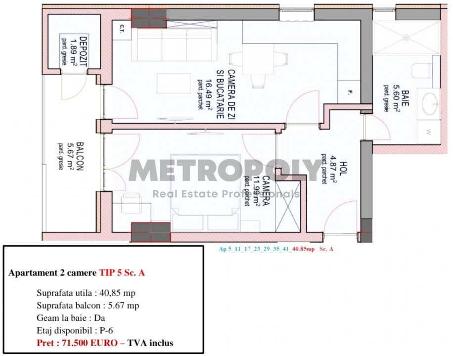 Apartament 2 camere - nou, decomandat, la cheie - strada  DOAMNA STANCA 