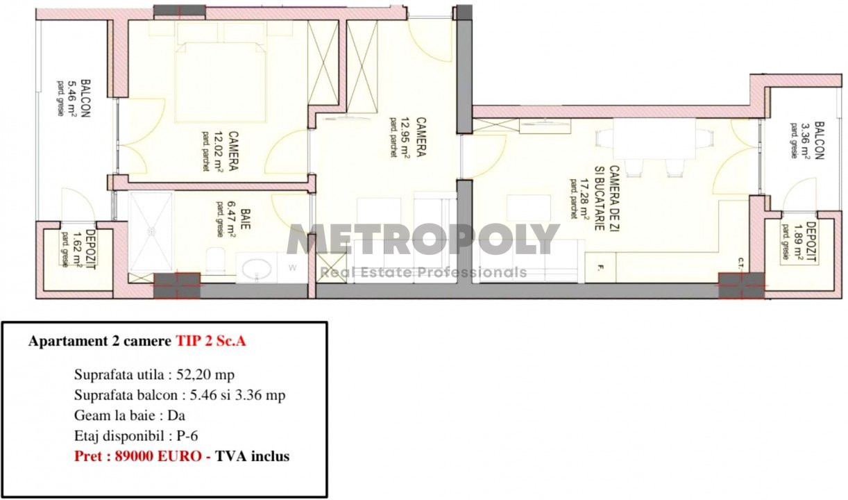 Apartament 3 camere - nou, decomandat, la cheie - strada  DOAMNA STANCA 